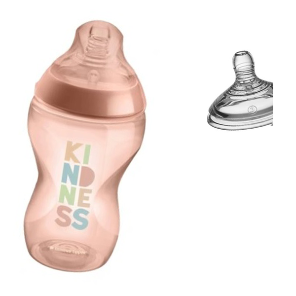 Butelka 340 ml girl + szybki smoczek  Tommee Tippee