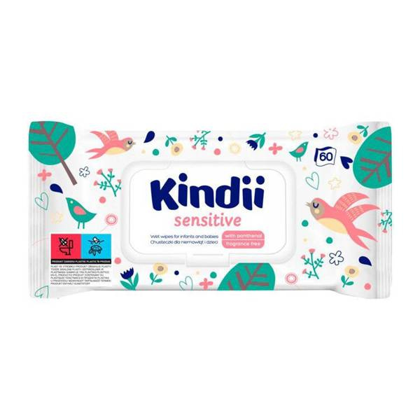 Chusteczki nawilżone Sensitive  kindii 60