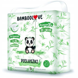 Pieluszki z włóknem bambusowym  12-18 kg XL BambooLove