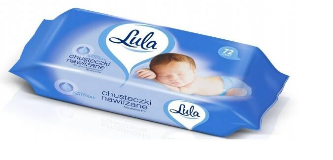Chusteczki nawilżone z Pantenol 72 szt Lula