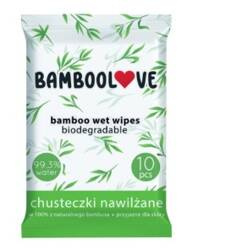 Chusteczki nawilżane w 100% z bambusa woda  99,3 % do torebki BambooLove