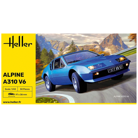 Samochód Alpine A340 V6 model do sklejania